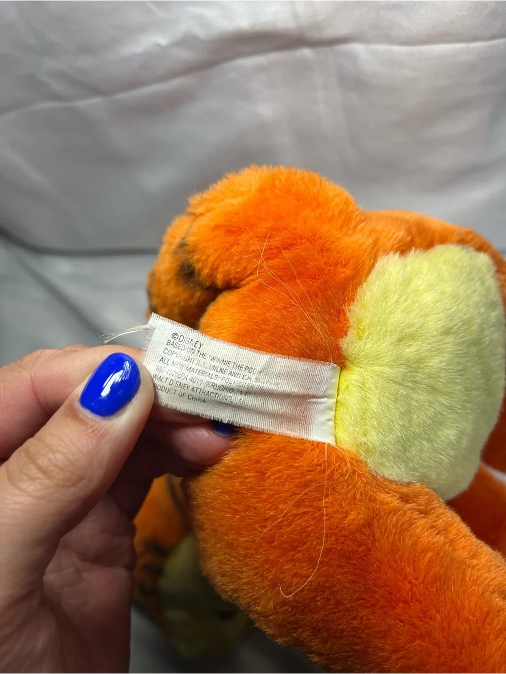 Vintage‎ Walt Disney Tigger 10” Sitting Plush Stuffed Animal Toy Winnie the Pooh